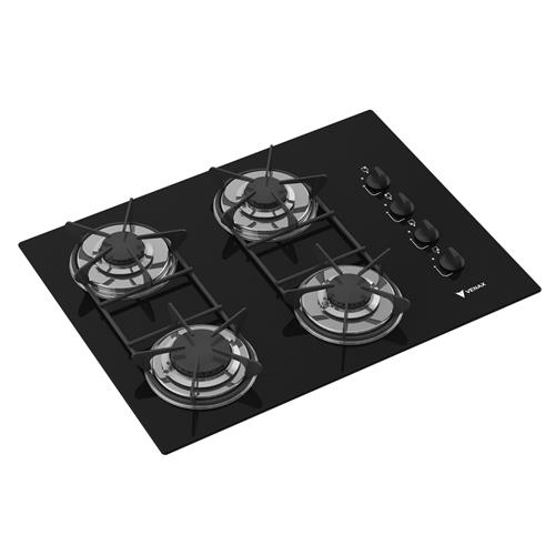 Cooktop Venax 4 Bocas Ultra Rápido Volare a Gás GN - Pedro