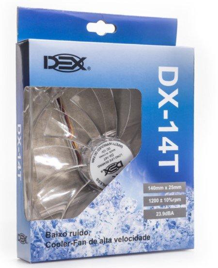 Cooler Dex Led Azul Transp Dx-14t 140mm