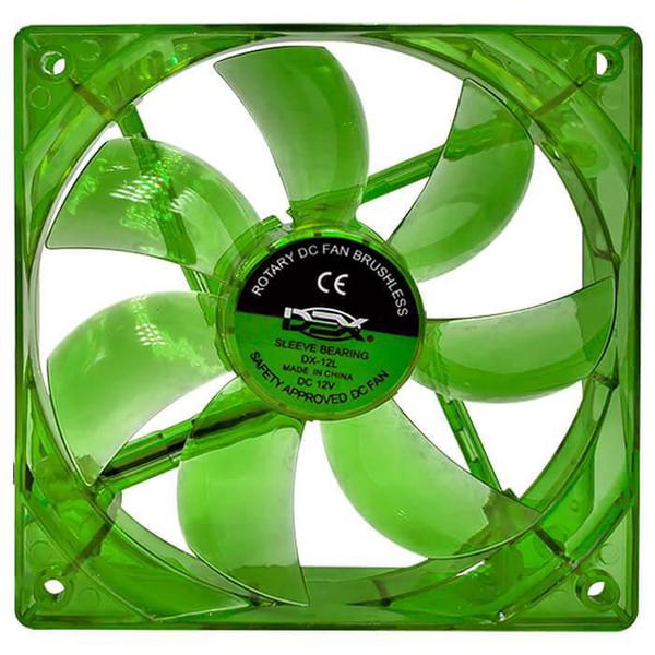 Cooler Fan 120mm com Led Verde Dex - Dx-12l