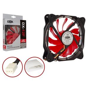 Cooler Fan 120Mm com Led Vermelho Dx-12F