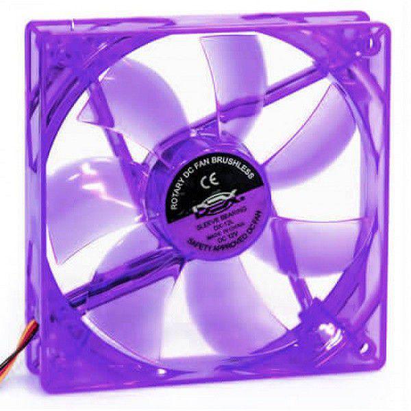 Cooler Fan 120mm Roxo com LED Dex DX-12L