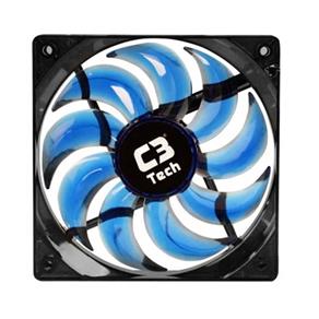 Cooler Fan Led Azul C3 Tech F9-L100Bl Storm 12Cm