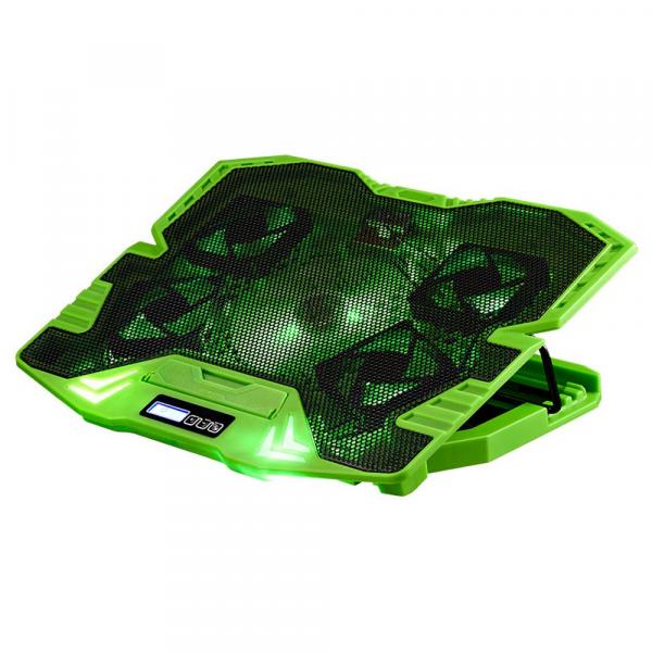 Cooler Gamer para Notebook Multilaser Warrior AC292, com LED - Verde