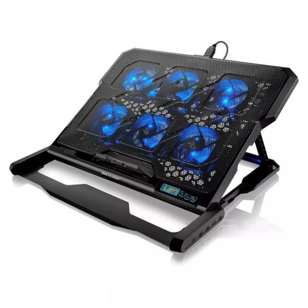 Cooler para Notebook com 6 Fans LED Azul Hexa Cooler - AC282 - Multilaser