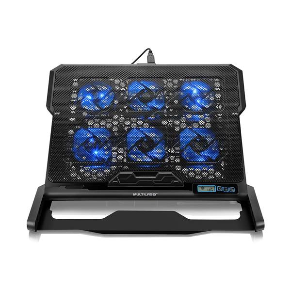 Cooler para Notebook com 6 Fans Led Azul Hexa Multilaser AC282