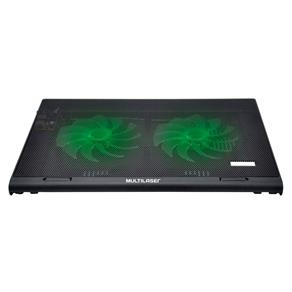 Cooler para Notebook Multilaser Warrior Power Gamer AC267 LED – Verde Luminoso
