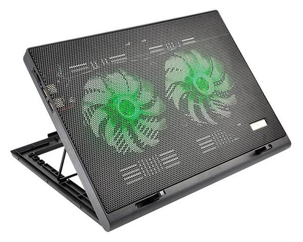 Cooler para Notebook Multilaser Warrior Power Gamer LED Verde AC267
