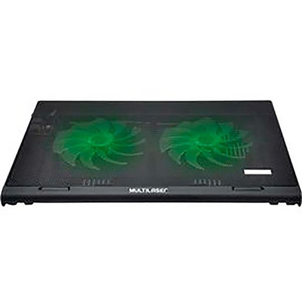 Cooler para Notebook Power Gamer Led Verde Luminoso Warrior - Multilaser