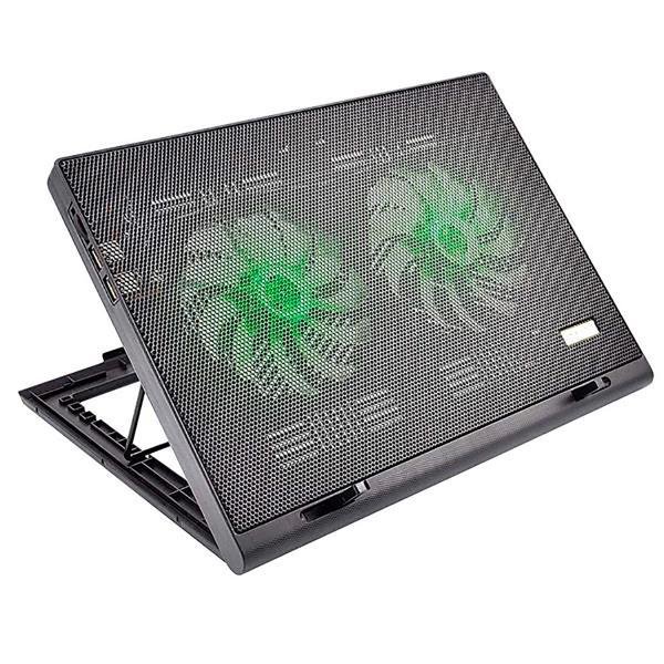 Cooler para Notebook Warrior Power Gamer Led Verde Luminoso - AC267 - Multilaser