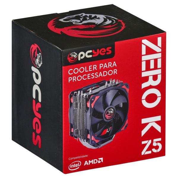 Cooler Processador Zero K Z5 120MM Preto AMD/Intel PCYes