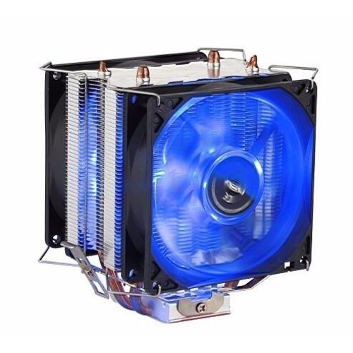 Tudo sobre 'Cooler Universal Intel e Amd Gammer Led Azul 2 Fan 92x92 Dex-9100d'