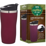 Copo Aço Inox 450 Ml Coffee To Go - Mor - Rosa