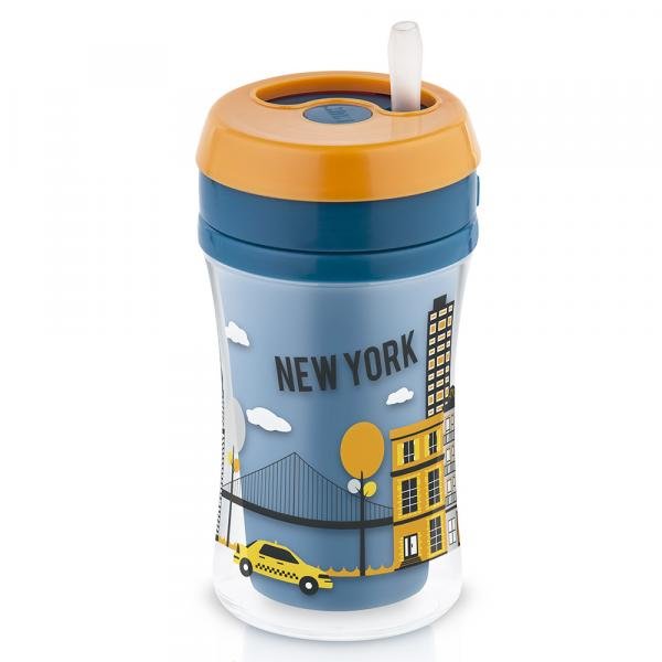 Copo Canudo Fun Cup 270ml - New York - Nuk
