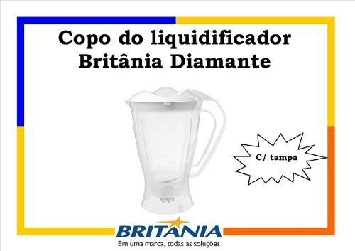 Copo do Liquidificador Britânia Diamante com Tampa Oferta!