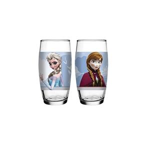Copo Long Drink 430 Ml Disney Elsa ou Anna Frozen - 7643 - Nadir - NAF 271 - TRANSPARENTE