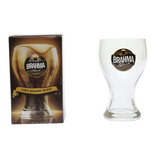 Copo para Cerveja em Vidro Brahma Black 430ml Transparente