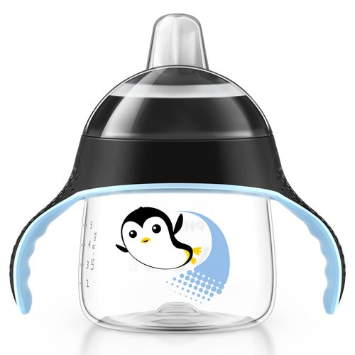 Copo Pinguim Preto Philips Avent Bico Silicone 200ml
