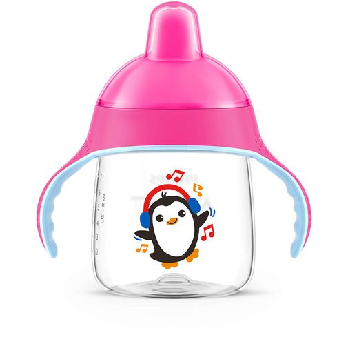 Copo Pinguim Rosa - BPA Free - 260ml - Philips Avent