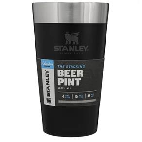Copo Térmico Inox Stanley de Cerveja Sem Tampa Black 473ml