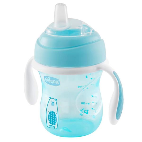 Copo Transition Cup Azul 4m+ 200ml - Chicco