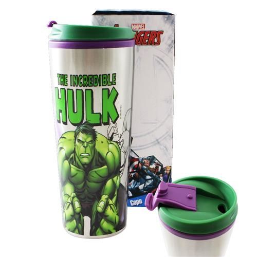 Tudo sobre 'Copo Viagem Metal 450ml Hulk'