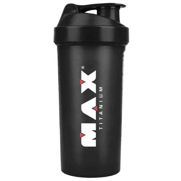 Coqueteleira Preta 600ml - Max Titanium