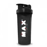 Coqueteleira Preta - 600ml - Max Titanium