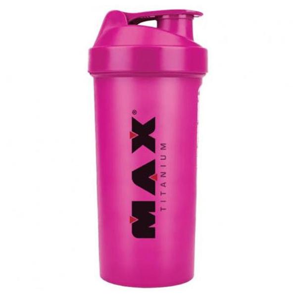 Coqueteleira Rosa 600ml - Max Titanium