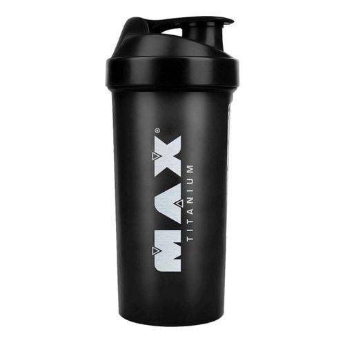 Coqueteleira Shaker Preta 600ml Max Titanium