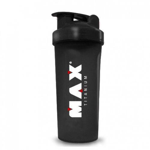 Coqueteleira Shaker Preta 600ml - Max Titanium