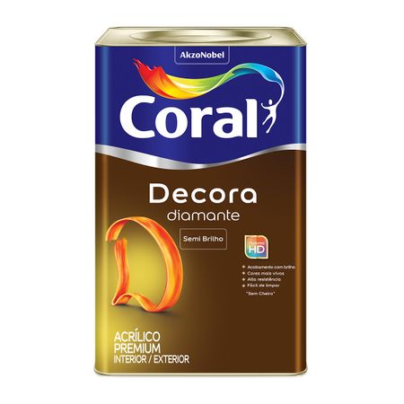 Tinta Coral Decora Acrílico Premium Semi Brilho Branco