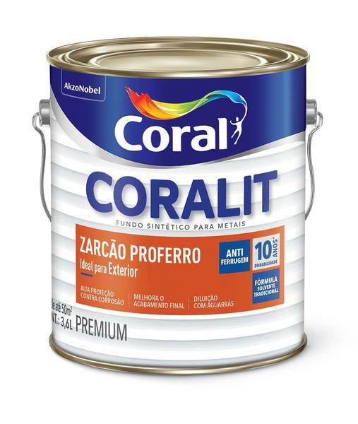 Coralit Zarcão Proferro Zarcoral 3,6 Litros