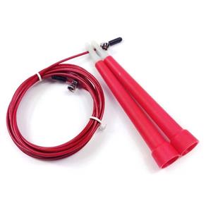 Corda de Pular Yangfit com Cabo de Aço Speed Rope 3 Metros - Vermelho
