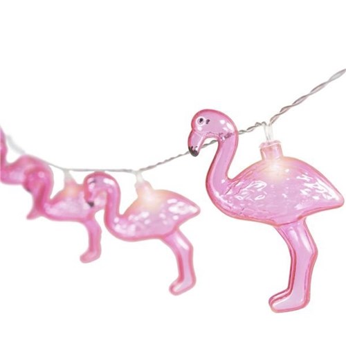 Cordão Luminária Fio de Luz Led 10 Lâmpadas Flamingo 1,60M