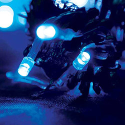 Cordão Luminoso Taschibra 50 Leds 8F Azul 220v