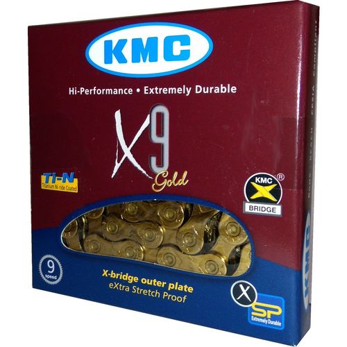 Corrente Kmc X9 Ti-n Gold / Dourado 116 Elos - 9v