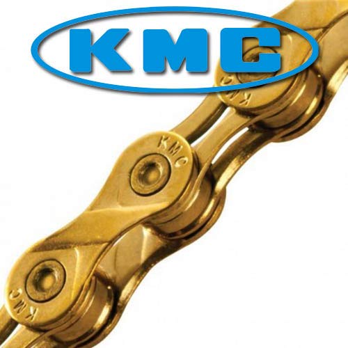 Corrente MTB/SPEED - KMC X-9L Ti-N 9V Gold - Dourada