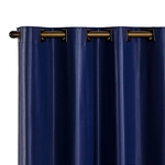 Cortina Blackout PVC corta 100 % a luz 2,80 m x 1,80 m Azul Marinho