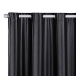 Cortina Blackout PVC corta 100 % a luz 2,80 m x 1,60 m Preto