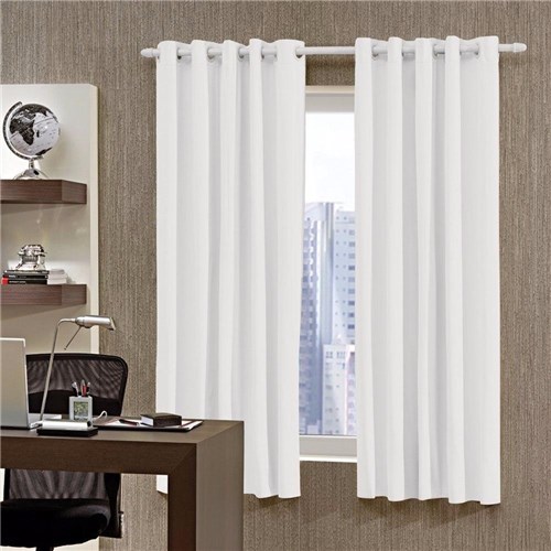 Tudo sobre 'Cortina Blackout Pvc Corta Luz Blecaute 280x250 Branco/Cinza'