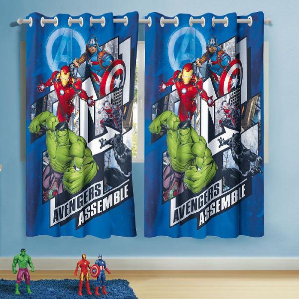 Cortina Infantil Avengers Vingadores 3,00m X 1,80m Lepper