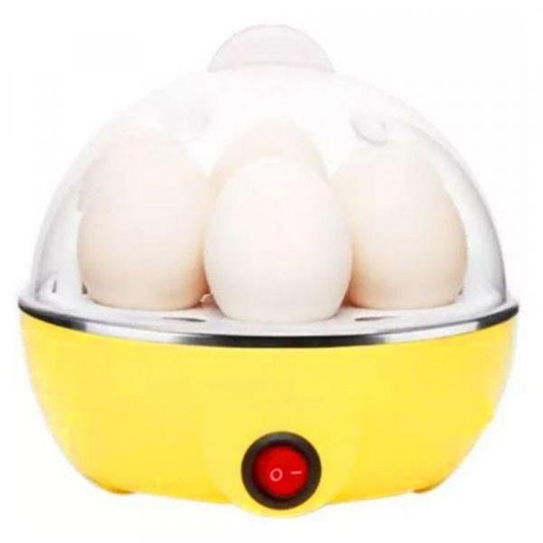 Cozedor de Ovos Eletrico Multi Funções Cozinhar a Vapor Egg 110v Cooker Amarelo - Dc Importação