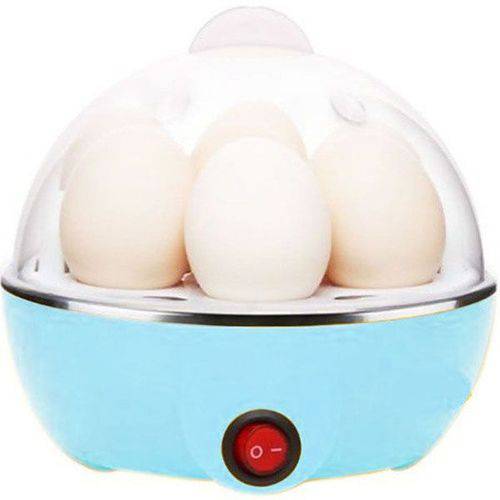 Cozedor Elétrico Vapor Cozinhar Ovos Egg Cooker 110v Azul