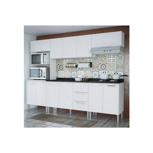 Cozinha Bianca Branco C/ Tampo Genialflex Móveis