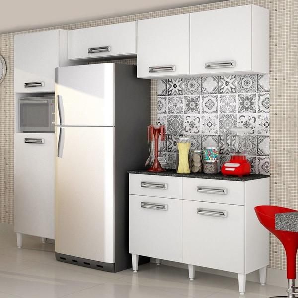 Cozinha Compacta 4 Peças Topázio CHF Móveis Branco