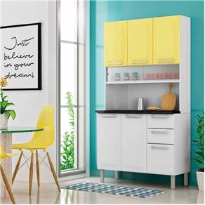 Cozinha Compacta 6 Portas 2 Gavetas Regina - Itatiaia - Amarelo Claro