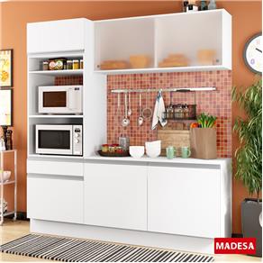 Cozinha Compacta 6 Portas Topázio G200860909 Branco - Madesa - Branco