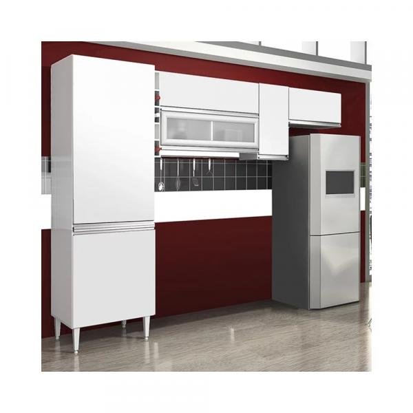 Cozinha Compacta Ebano 3 Peças - CHF - Móveis - Chf Moveis