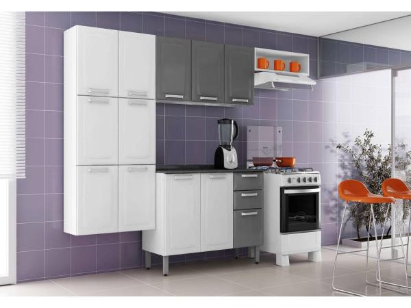 Cozinha Compacta Itatiaia Luce - 9 Portas + Balcão com Tampo 3 Portas 2 Gavetas