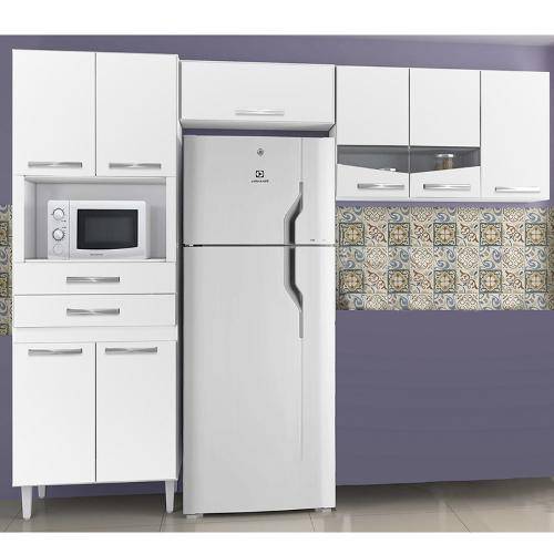 Cozinha Compacta Livia 3 Peças Branco - Chf Móveis